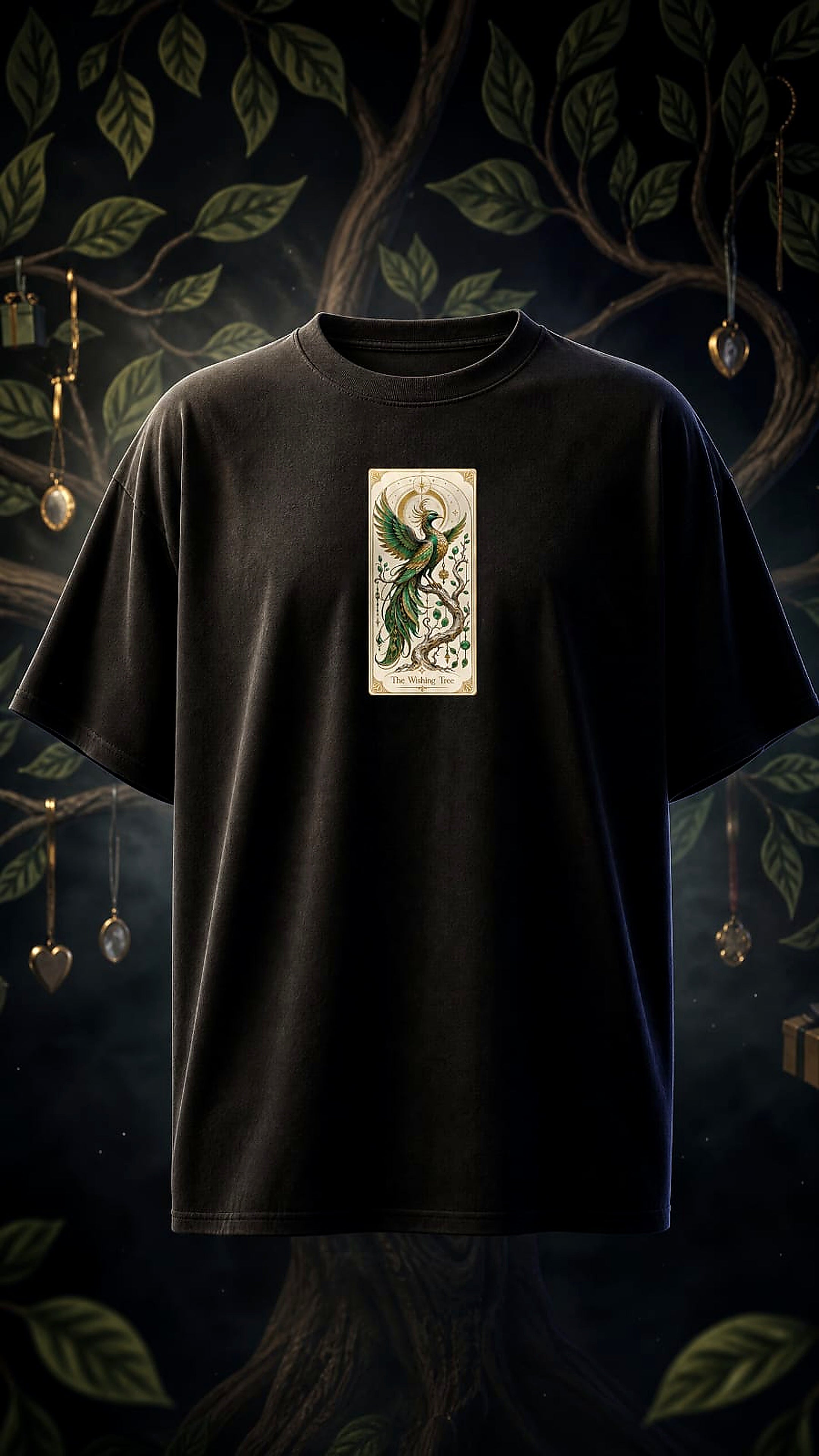 Kalpavriksha Oversized Graphic T-Shirt – The Wishing Tree Edition