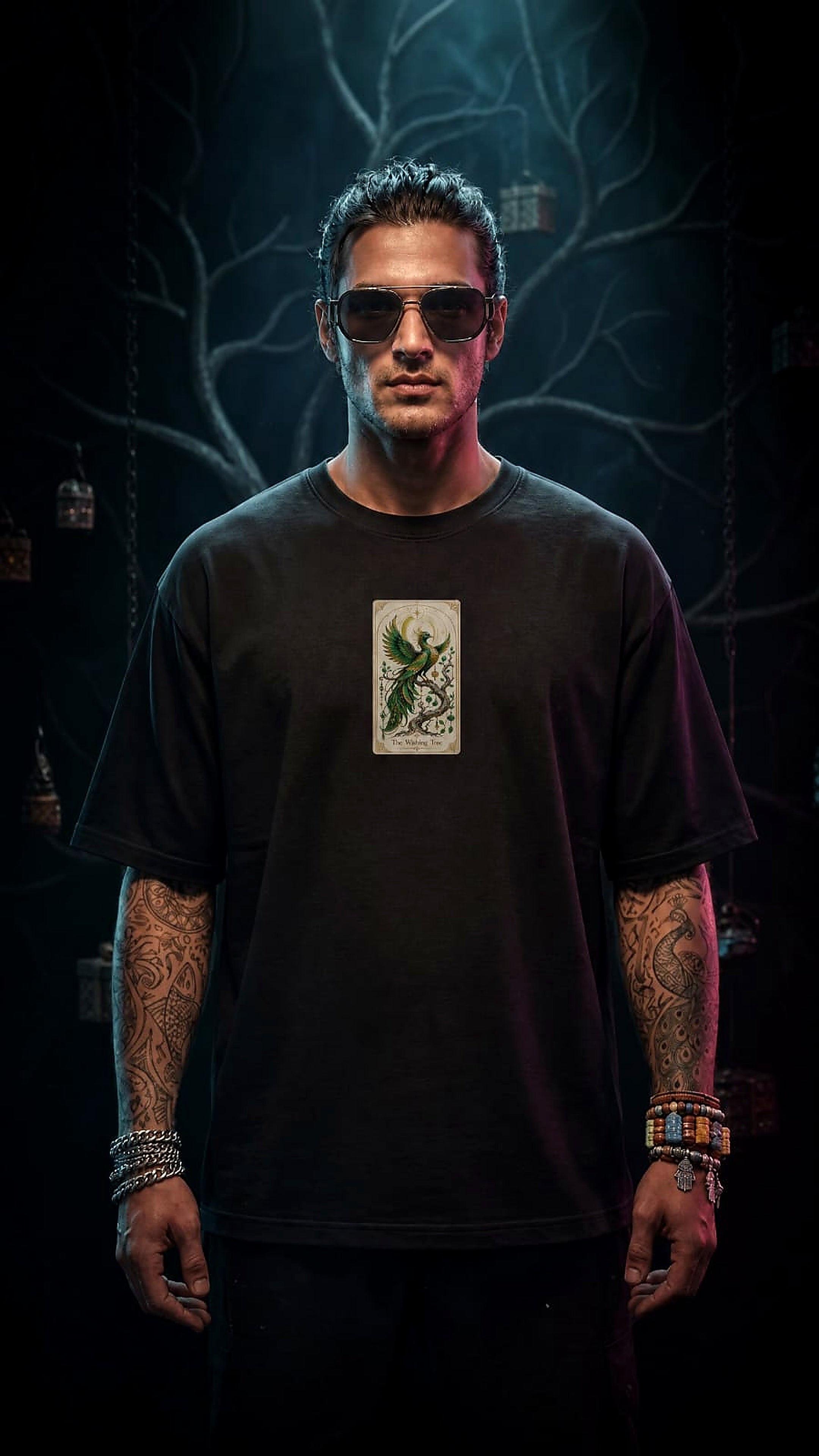 Kalpavriksha Oversized Graphic T-Shirt – The Wishing Tree Edition